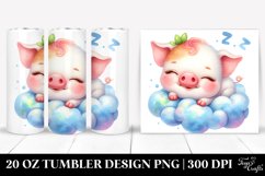 Sleeping Baby Pig Tumbler Product Image 1