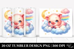 Sleeping Baby Pig Tumbler Product Image 1