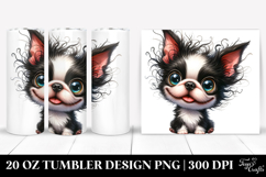 Watercolor Baby Boston Terrier 20 Oz Tumbler Product Image 1