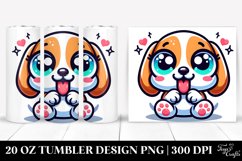 Colorful Baby Beagle Cartoon | 20 Oz Tumbler Product Image 1