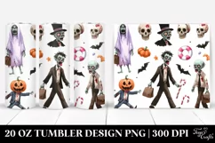 Funny Zombie Halloween Tumbler Design Product Image 1