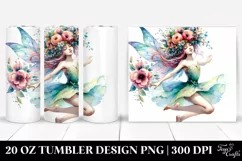Fairy Jumping Floral Wreath Tumbler Product Image 1