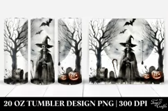 Washed Watercollor Vintage Simple Haloween UNDEAD | 20 oz Product Image 1