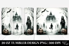 Washed Watercollor Vintage Simple Haloween UNDEAD | 20 oz Product Image 1