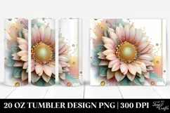 Abstract Glossy Sunflower Made of , Transparent 20 Oz Product Image 1