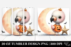 Cute Baby Flamingo on Star Halloween Product Image 1