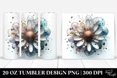 Shiny Daisy with Round Splash | 20 Oz Tumbler Product Image 1