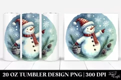 Retro Frosty Snowman, Sublimation Clipart Product Image 1