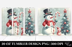 Retro Frosty Snowman, Sublimation Clipart Product Image 1
