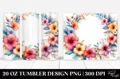 Colorful Floral Frame | 20 oz Tumbler Product Image 1
