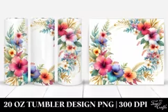 Colorful Floral Frame | 20 oz Tumbler Product Image 1