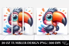 Colorful Baby Toucan Tumbler Product Image 1