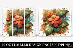 Wooden Small Stained Impatiens | 20 Oz Tumbler Product Image 1