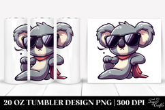 Silly Cartoon Koala 20 Oz Tumbler Product Image 1