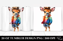 Cute Baby Deer Tumbler Design Product Image 1