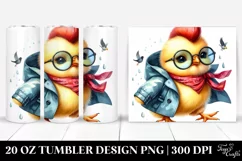 Cool Baby Chicken Jumping 20 Oz Tumbler Product Image 1