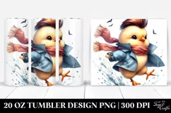 Cool Baby Chicken Jumping 20 Oz Tumbler Product Image 1