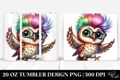 Vibrant Cute Baby Owl,20 oz Tumbler Product Image 1
