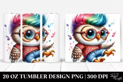 Vibrant Cute Baby Owl,20 oz Tumbler Product Image 1