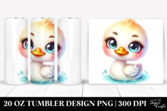 Colorful Baby Swan Smiling | 20 Oz Tumbler Product Image 1