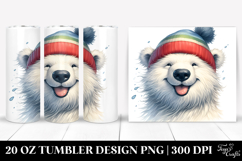 Funny Polar Bear 20 Oz Tumbler Product Image 1
