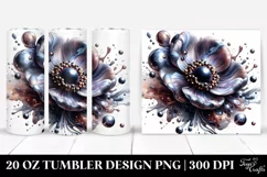 Glossy Anemone Marble Splash | 20 Oz Tumbler Product Image 1