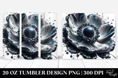Glossy Anemone Marble Splash | 20 Oz Tumbler Product Image 1