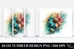 Pastel Sunflower | 20 oz Tumbler Product Image 1