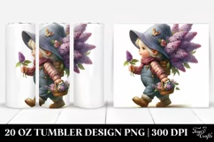 Detailed Digital Painting Small Gnome | 20 Oz Tumbler Product Image 1
