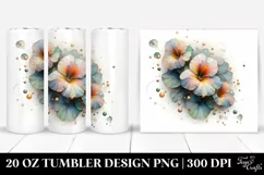 Glossy Nasturtium Clipart 20 Oz Tumbler Product Image 1