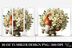 Detailed Digital Painting Small Gnome | 20 Oz Tumbler Product Image 1
