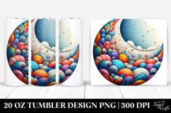 Colorful Whimsical Moon | 20 oz Tumbler Product Image 1