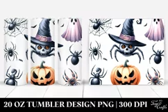 Watercolor Halloween Spider Tumbler Product Image 1