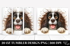 Colorful Funny Springer Spaniel | 20 oz Tumbler Product Image 1