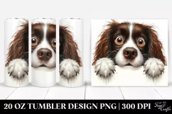 Colorful Funny Springer Spaniel | 20 oz Tumbler Product Image 1