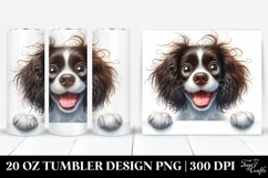 Colorful Funny Springer Spaniel | 20 oz Tumbler Product Image 1