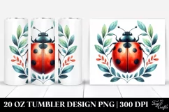 Colorful Ladybug Clipart 20 Oz Tumbler Product Image 1