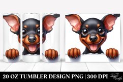 Crazy Baby Doberman Design | 20 Oz Tumbler Product Image 1