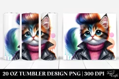 Cute Baby Cat Model Pose | 20 oz Tumbler Product Image 1