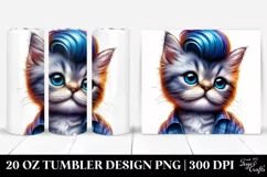 Cute Baby Cat Model Pose | 20 oz Tumbler Product Image 1