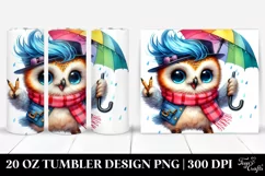 Cute Baby Owl Dancing | 20 oz Tumbler Product Image 1