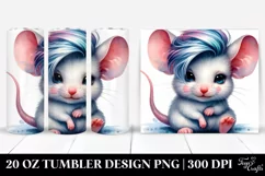 Vibrant Cute Baby Mouse | 20 oz Tumbler Product Image 1