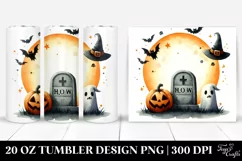 Simple Funny Halloween Tombstone | 20 oz Tumbler Product Image 1