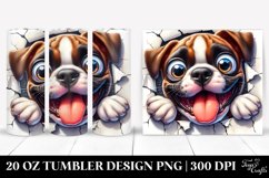 Crazy Boxer Cracks Design | 20 Oz Tumbler Product Image 1
