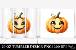 Funny Simple Image with Pumpkin 20 Oz Tumbler Product Image 1