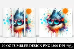 Artistic Bird Sunglasses. 20 oz Tumbler Design Product Image 1