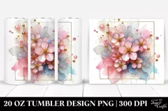 Abstract Shiny Cherry Blossom | 20 oz Tumbler Product Image 1