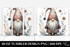 Washed Watercolor, Boho Gnome | 20 oz Tumbler Product Image 1