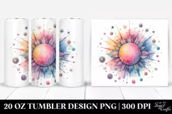 Colorful Pastel Sun 20 Oz Tumbler Product Image 1