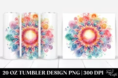 Colorful Pastel Sun 20 Oz Tumbler Product Image 1